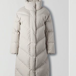 NWT Wilfred Cloud puff maxi coat. Size small. Rated -40 degrees, 700+ goose down